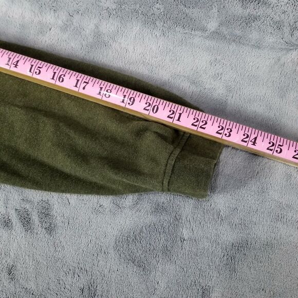 IZOD Polo shirt Mens L/G Green Long sleeve Collared Rugby - Picture 4 of 8